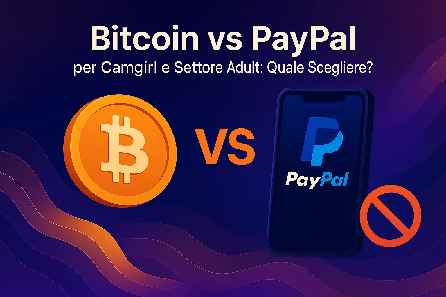 Bitcoin vs PayPal per Camgirl e Settore Adult - Quale Scegliere