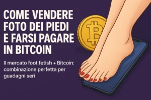 Come Vendere Foto dei Piedi e farsi pagare in Bitcoin