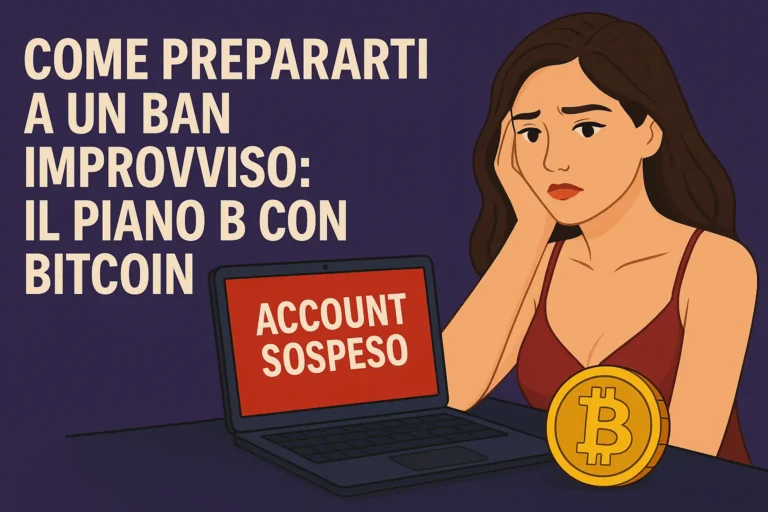 Come Prepararti a un Ban Improvviso. Il Piano B con Bitcoin